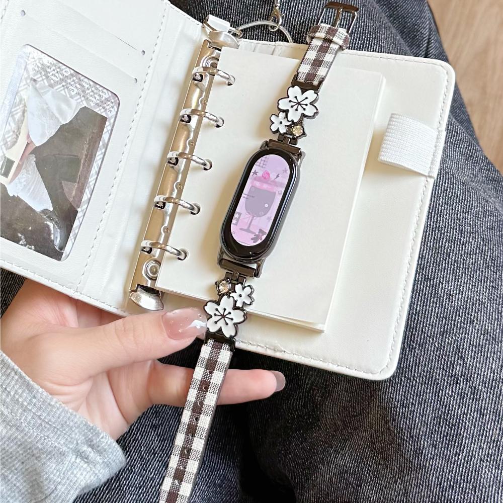 Δερμάτινο Λουράκι με Διαμάντια για Xiaomi Mi Band 10 9 8 Βραχιόλι για Xiaomi Mi Band 8 9 Pro/Redmi Watch 4 5 6 NFC Αθλητικό Λουράκι