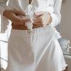 European and American Women's Long-sleeved Sexy Pajamas Pure Cotton Thin Shorts Two-piece Comfortable Cardigan Loungewear Set