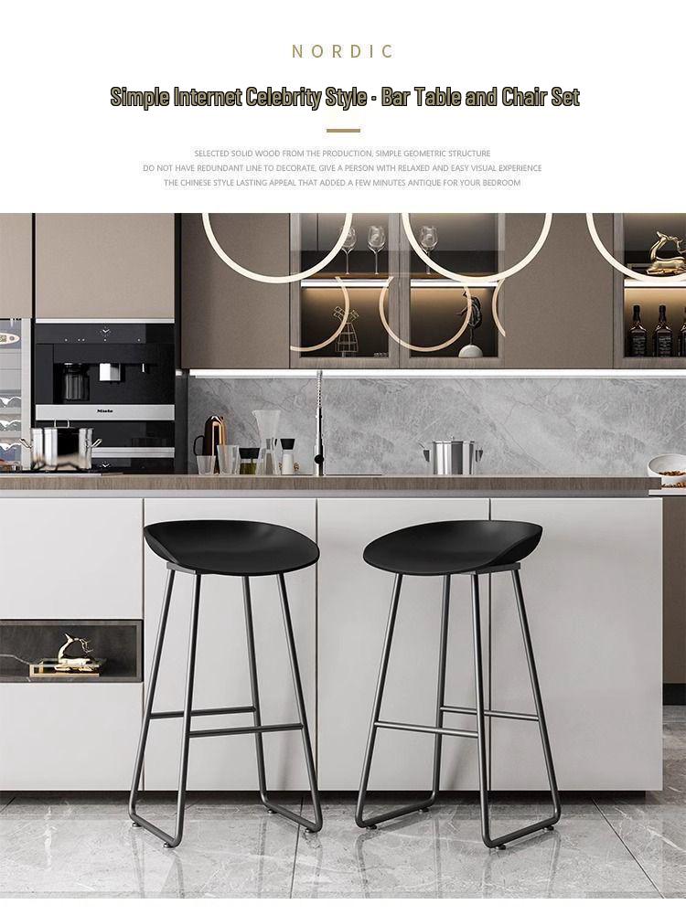 Nordic Modern Bar Stool for Extended Sitting