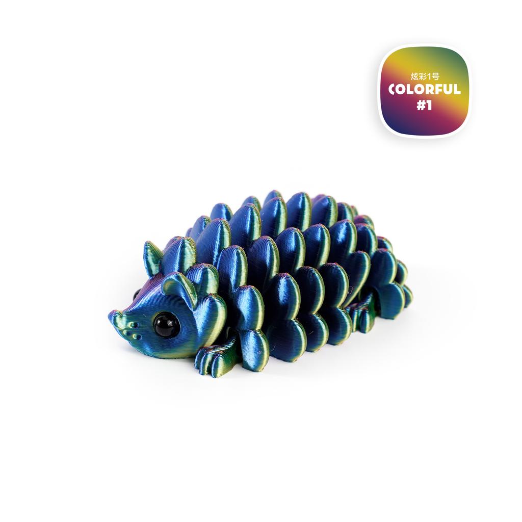 3D Printed Hedgehog Pine Cone Toy Articulated Cute Figurine for Desk Decoration Collectible Miniature Model Trending Gift