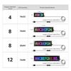 RGB LED Car Decor Advertising Logo Lights Flexible Screen Scrolling Advertising Light  Car Decor