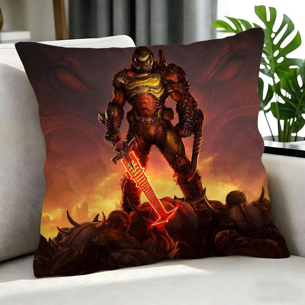 Game DDoom Cushion Cover Cushion Cover Set Pcs x x x Pillowcase Decorative Sofa Home Decor
