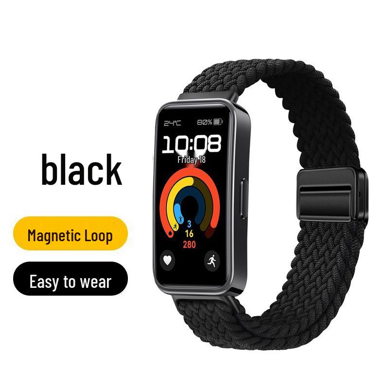 Huawei Band 10 Nylon Woven Strap with Magnetic Buckle for Smart Band 8/9