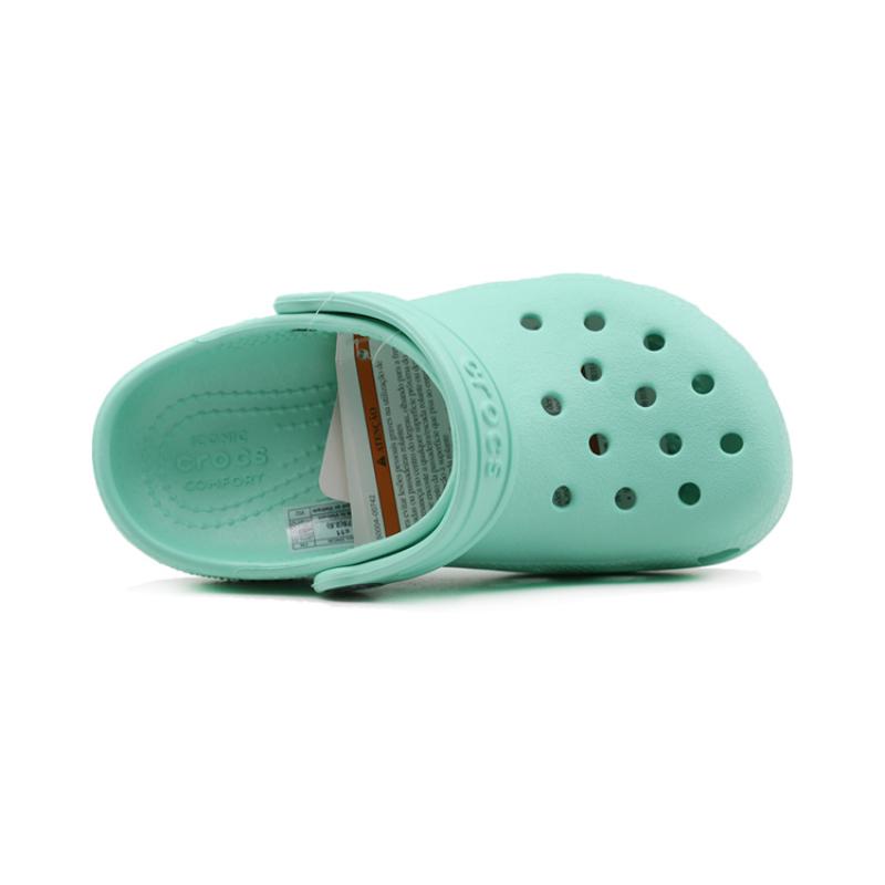 Crocs Classic clog Comfortable and lightweight children's sandals light green children's model