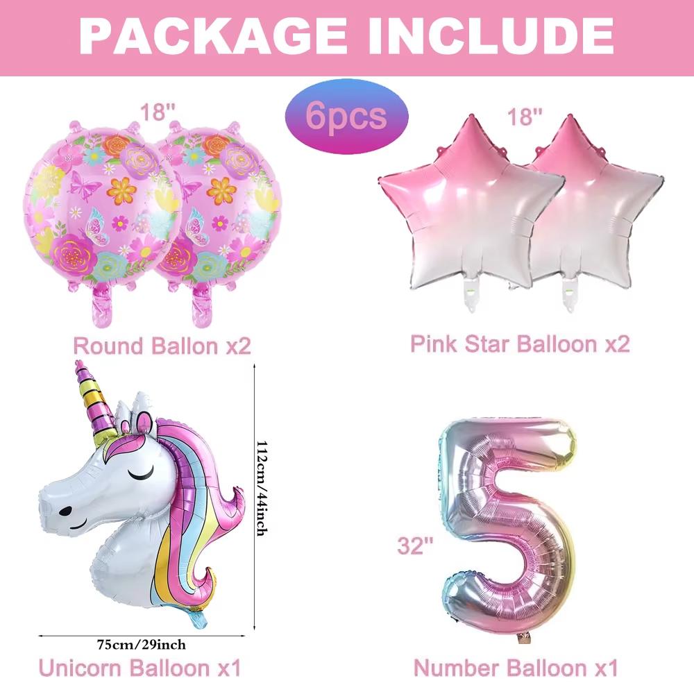 Cartoon Unicorn Birthday Party Decorationa  Unicorn Theme Bleware Paper Plate Cup Tablecloth Birthday Party Decor Supplies