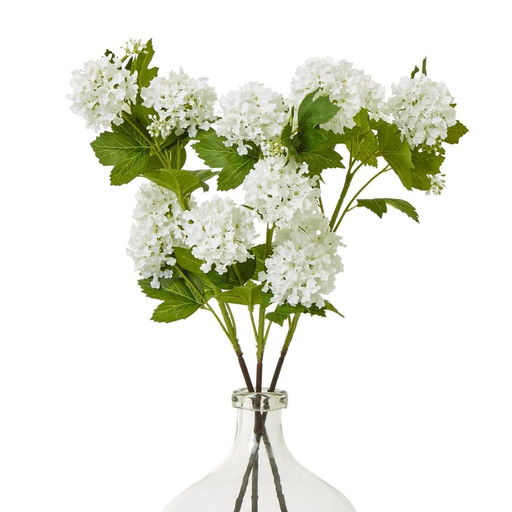 Hill Interiors Snowball Viburnum Artificial Flower Spray