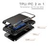 For iPhone 16e Phone Cover PC+TPU Dual Layer Back Case with Card Holder