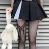 Gothic Girls Big Butterfly Print Stockings New Design Women Goth Punk Mesh Fish Net Pantyhose Sexy Stockings