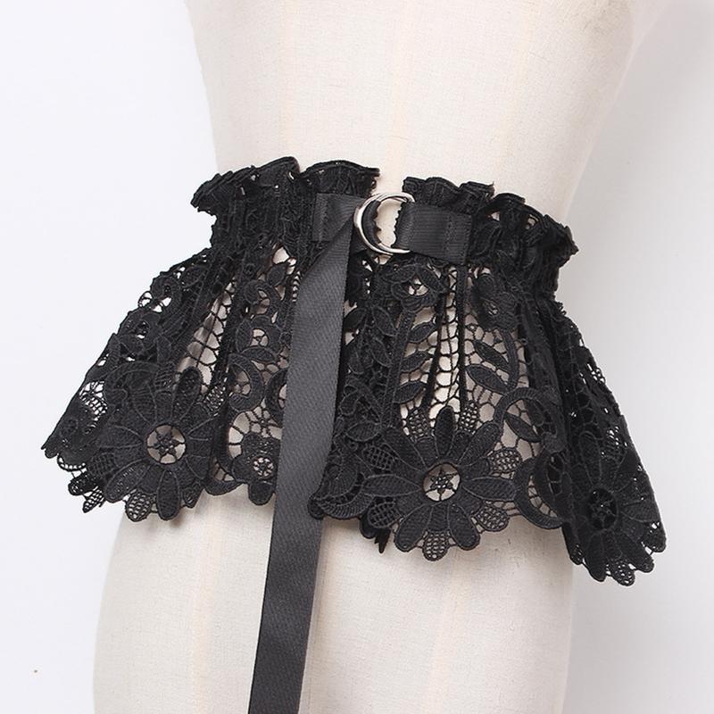 Corsetto con Fiore di Pizzo Fasce a Cintura per Donne Banchetto Elastico Stretto Vita Alta Modellante Cintura Modellante per il Corpo