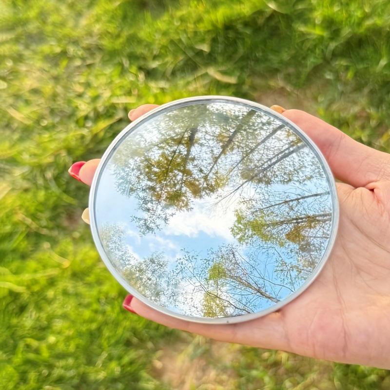 Decorative Mirrors Portable Travel Mirror Photo Props Handheld Makeup Mirror Round Vanity Mirror Wide Angle Camera Mirror