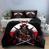 Samurai Art Decor Three-Piece Set Bedding Set with 1 Duvet Cover 2 Pillowcases Single Double King Queen, Gift
