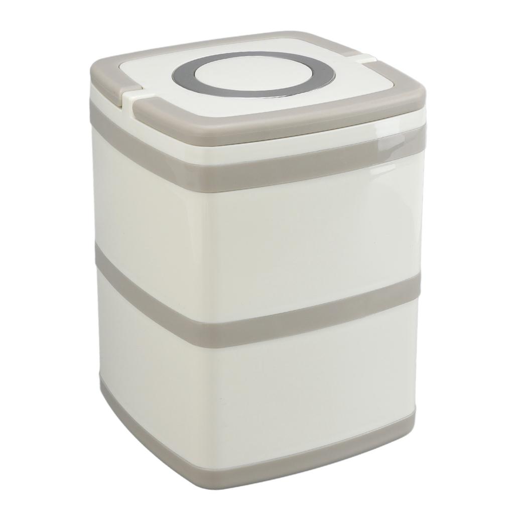 Tragbare Lunchbox Auslaufsicher Großes Fassungsvermögen 304 Edelstahl Vakuumisolierung Bento Lunchbox Doppelschichtig 1,8L