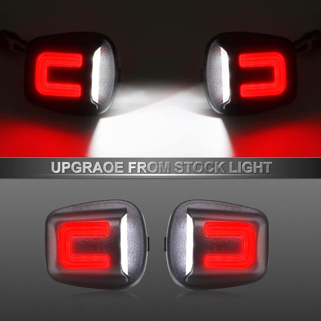 LED License Plate Light Replacement for Dodge Dakota 1997-2011,Dodge Ram Dakota 2011,Mitsubishi Raider 2006-2009,Rear Bumper Tag Number Lamp Assembly