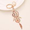 Keychain Pendant Dream Catcher Design Lightweight Key Chain with Star Moon Feather Charm Lobster Clasp Bags Backpacks Accessory