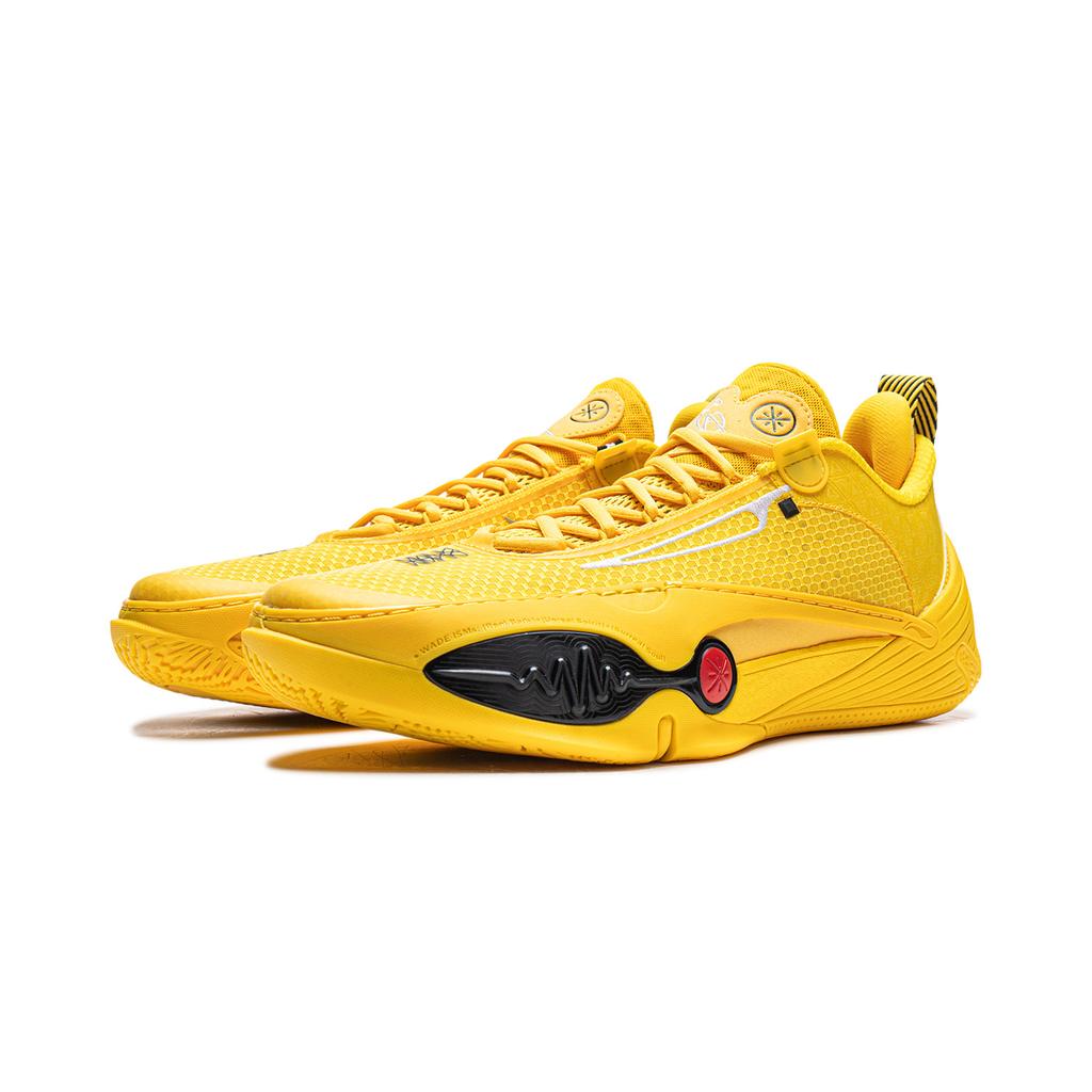 Li Ning All City 14 Cushioning Slip Resistant Abrasion Resistant Rebound Low Top Basketball Shoes Men's Bee Yellow ABAW001-3