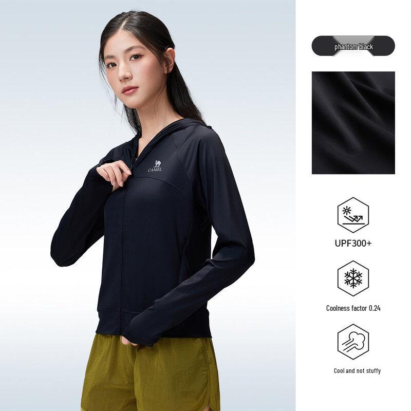 CAMEL Women s Outdoor Cool-Touch Sun Protection Jacket with Silver-Coated Brim L