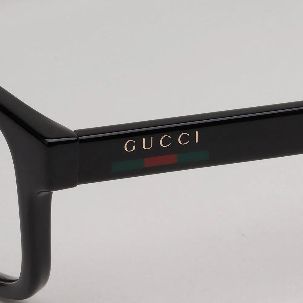 Gucci Eyeglass Frames GG2107OL 005 Black Square Horn-rimmed Fashion Men Women