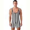Costume da bagno intero da uomo senza maniche slim fit fitness palestra body sportivo uomo abbigliamento da surf