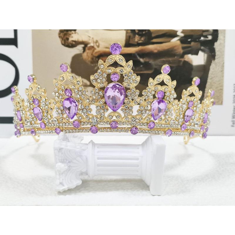 Bridal Crown Tiara Birthday Party Alloy Hairband Rhinestone Queen Hair Accessories Wedding Clothing Crown
