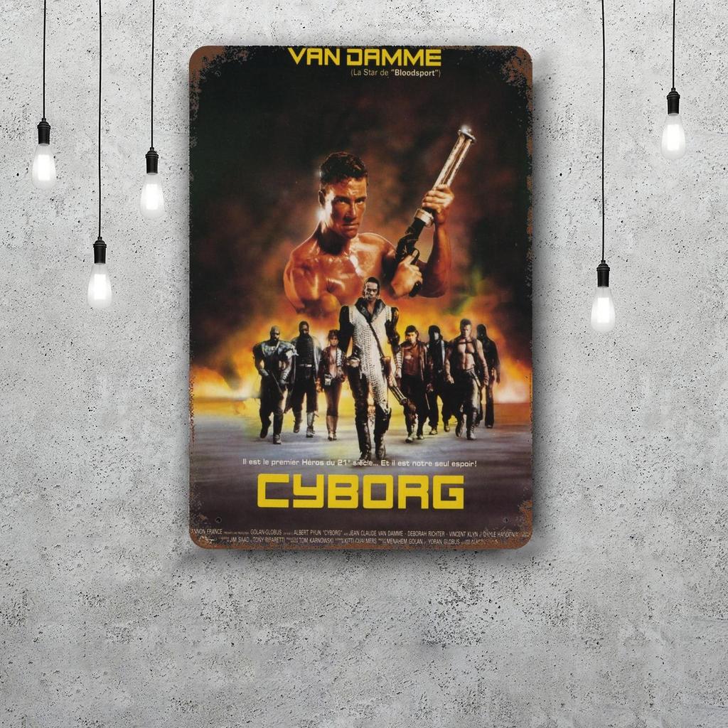Van damme attore Segni di Latta Metallici Vintage Poster Decorazioni Placca Metallica Retro Decorazione Murale per Garage Bar