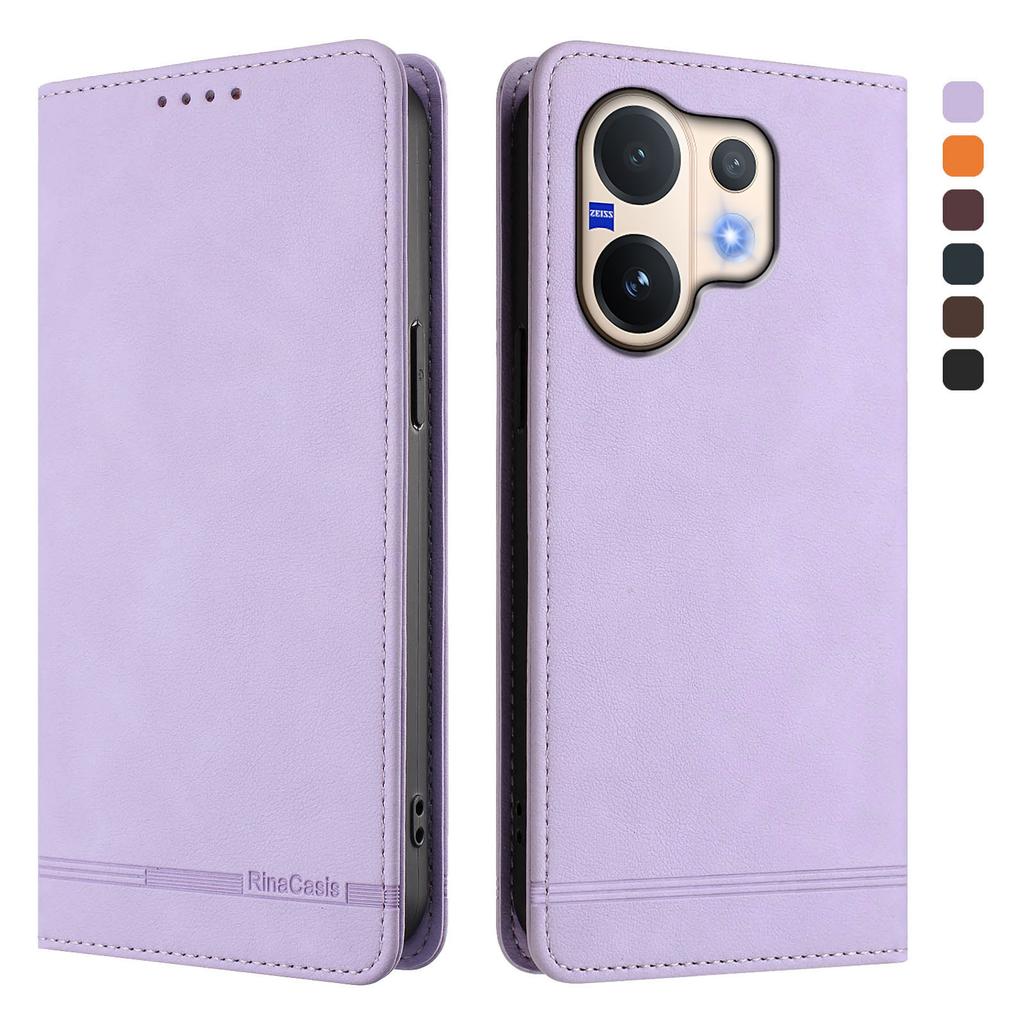 Luxuriöse Leder-Klapphülle für Coque Vivo V60 V50 V40 Lite V50E V30E V40 V30 Pro V40 V30 SE Geldbörse Magnetische Ständerabdeckung