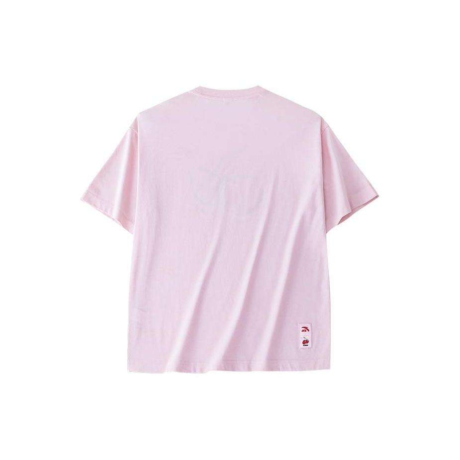 Anta x Kirsh Sports Life Collection Drop Shoulder Sleeve T Shirt Women's Particle Powder 162428121-2
