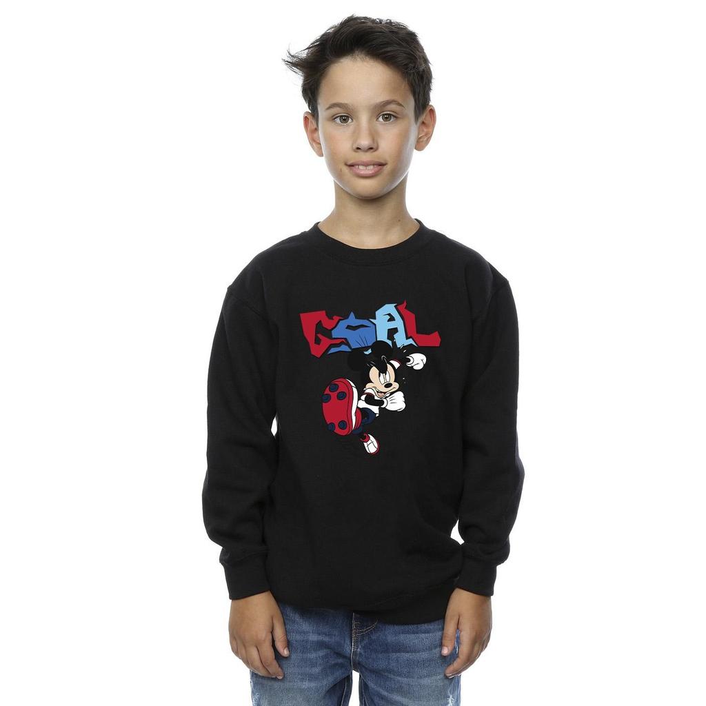 Disney Boys Mickey Mouse Goal Striker Pose Sweatshirt