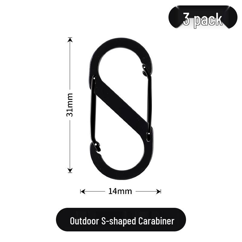 Multifunctional Outdoor Carabiner Keyring and Backpack Quick Snap Hook