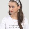 LALA Imported Lace Ethnic Hairband P-WHITE