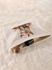 1pc fox print corduroy makeup bag, lightweight zipper makeup storage box, multifunctional bag with lining