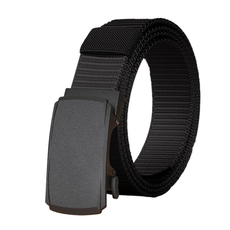 New Belt  Men's Automatic Buckle  Nylon Tactical Braided Belt  Middle Aged and Young People Outdoor Belt Belt Belt