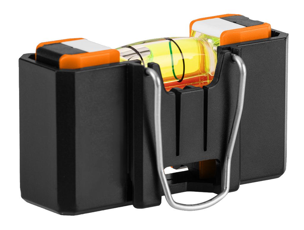 Taschenwasserwaage mit Gürtelclip