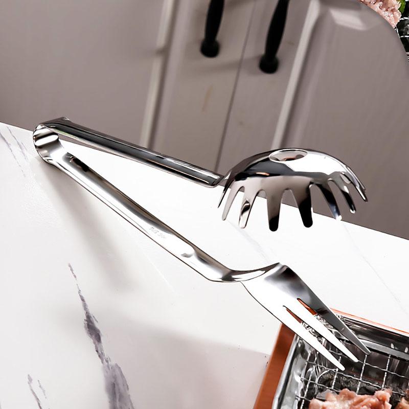 304 Stainless Steel Frying Fish Shovel Clamp Multipurpose Scoop Up Pasta BBQ Hamburgers Patties Steak Pancakes Kitchen Tongs