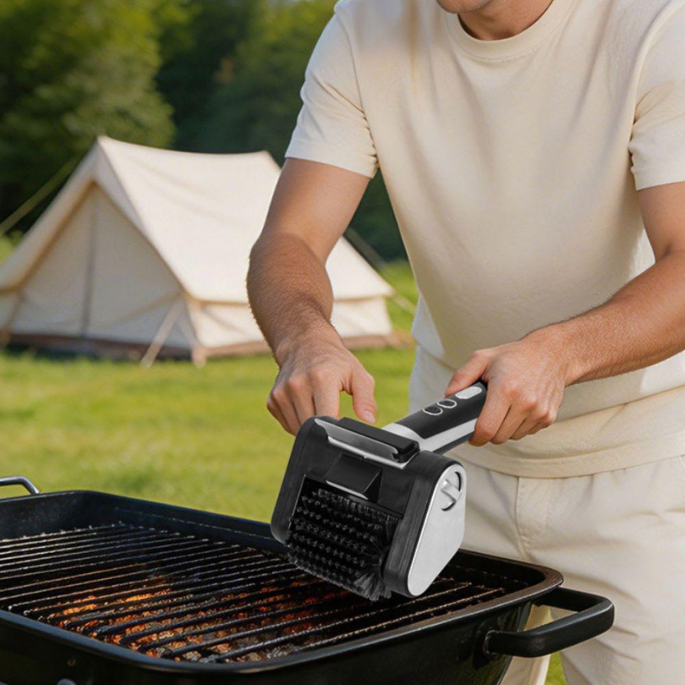 Premium Stainless Steel Electric Scrubber Grill Rack Cleaner for 5V/2A 2600mAh Home Backyard