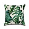 Tropical Plant Cushion Cover Green Leaves Decorative Pillowcase For Sofa Linen Throw Pillow Case Funda De Almohada Poszewka