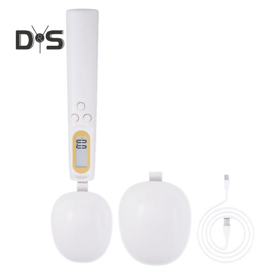 3Pcs/Set Digital Measuring Spoon Scale 1000g/0.5g LCD Display USB Rechargeable Milk Powder Liquid Seasoning Food Weighing Scoop Kitchen Gadgets