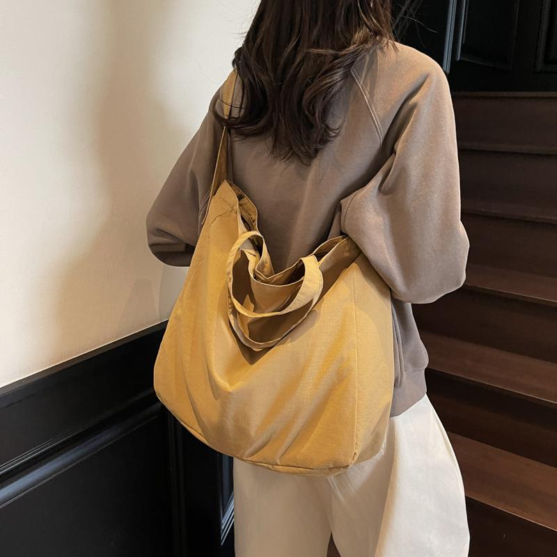 Large Capacity Tote Bag Women's Commuter Shoulder Crossbody Bag Student Class Bag