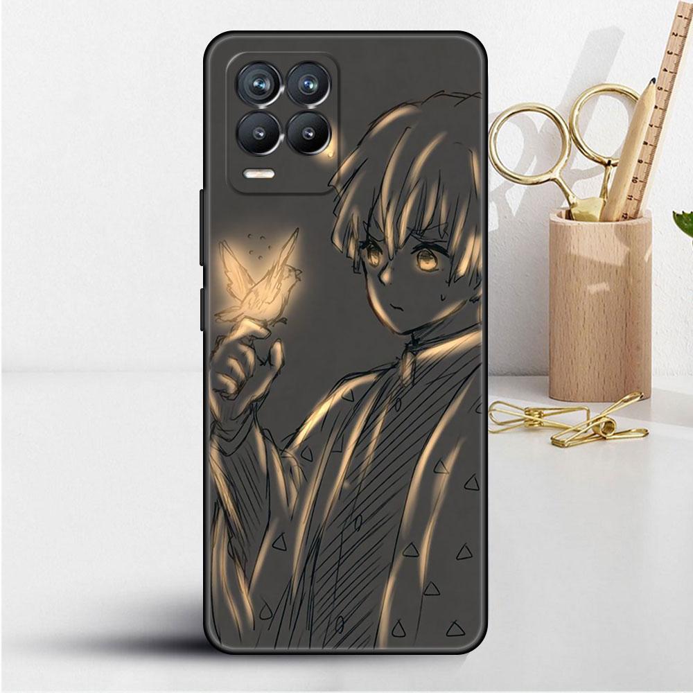 Soft TPU Case For Realme 8 C21 9 Pro 8i 9i GT Neo 3 2 C3 7 6 C21Y C15 C11 C35 Silicone Phone Cover Anime Demon Slayer