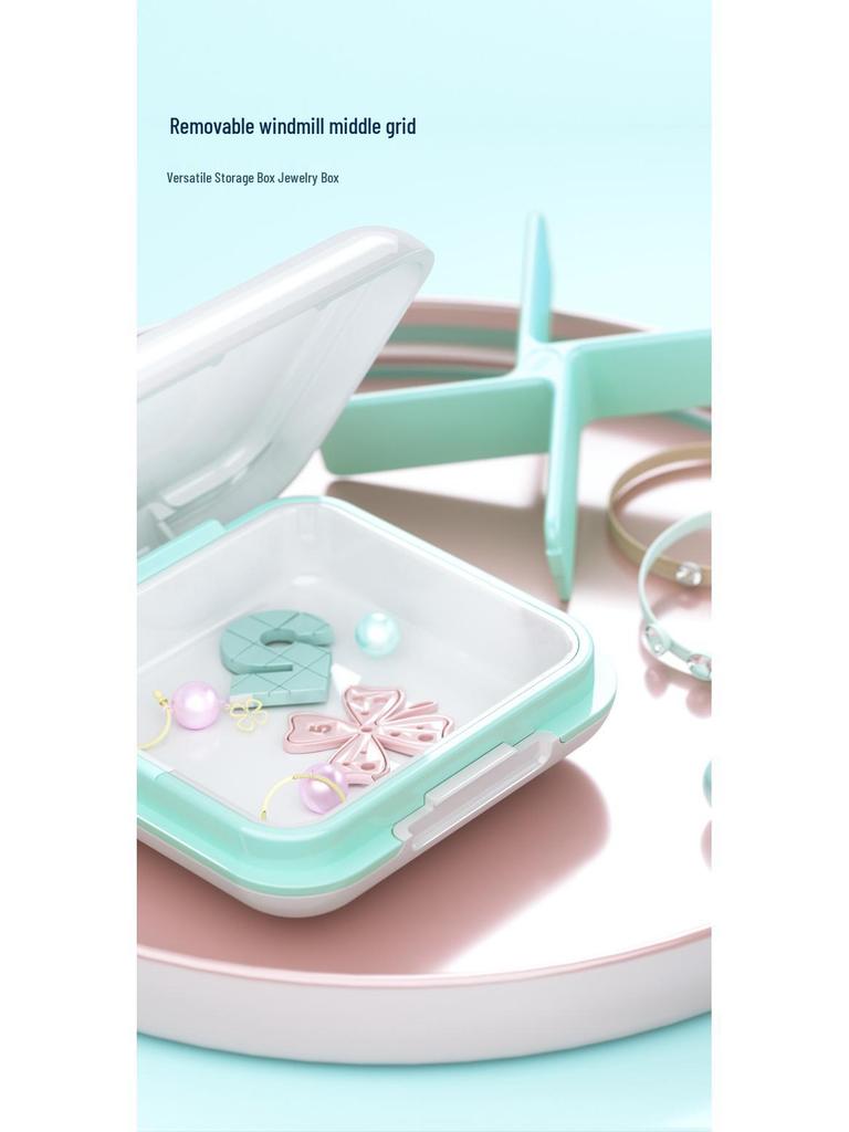 Compact 4-Compartment Japan Pill Box: Portable, Sealed, 7-Day Organizer