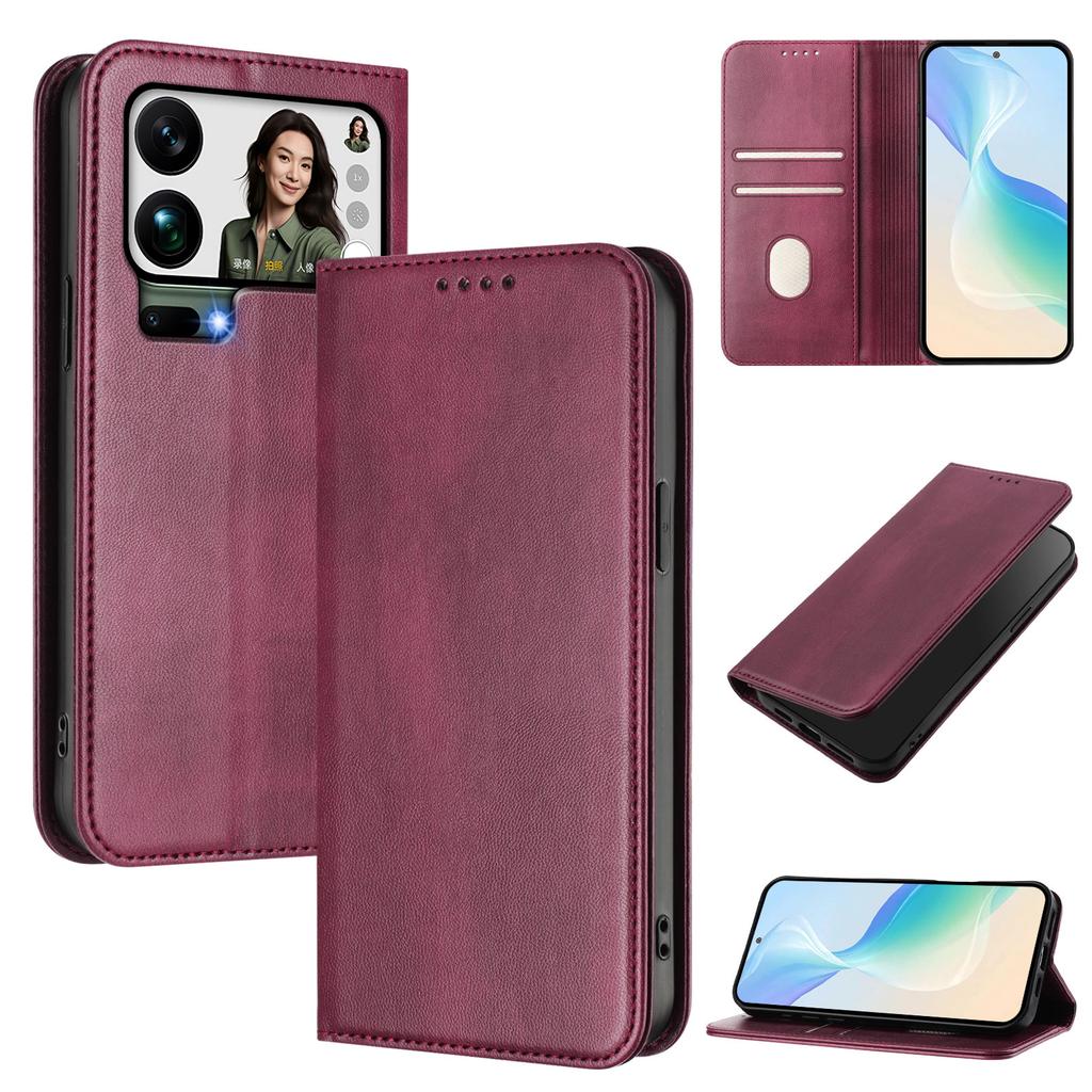Leather Case for Xiaomi 17 Pro Max Xiaomi 17 17 Pro Card Holder Holster Magnetic Attraction Cover Wallet Flip Case Capa Fundas