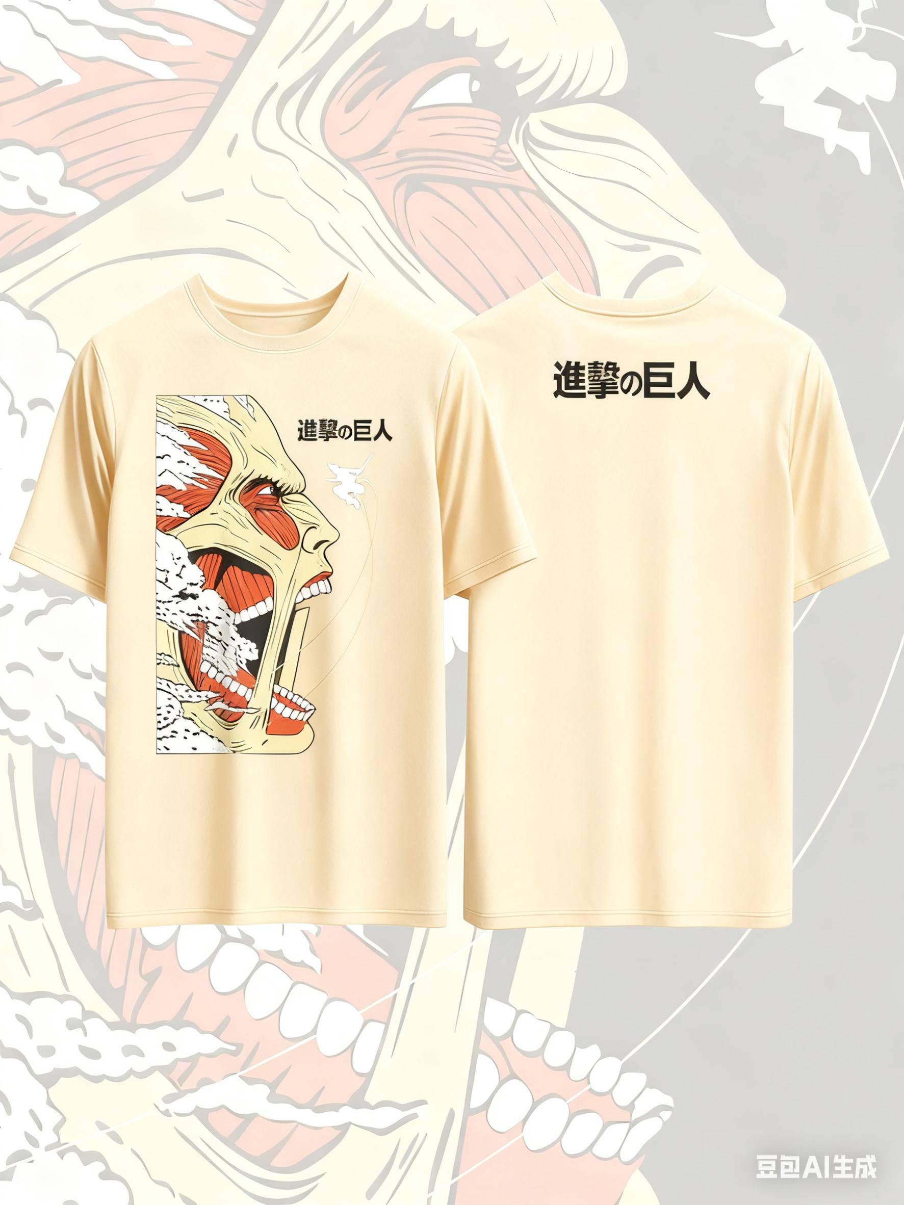 

Attack on Titan Anime Printed Pure Cotton Tshirt for Men and Women Harajuku Fashion Oversized Anime Peripheral Clothing Tshirt 3XL