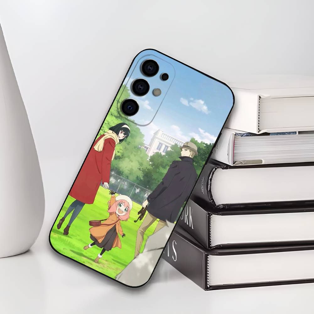 S-Spy X F-Family Anime Phone Case For Samsung S25,S24,S21,S22,S23,S30,Ultra,S20,Plus,Fe,Lite,Soft Black Cover
