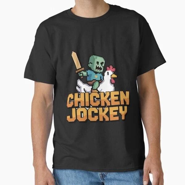 Chicken Jockey Classic Tshirt Made In Usaaus Tshirt S2xl S