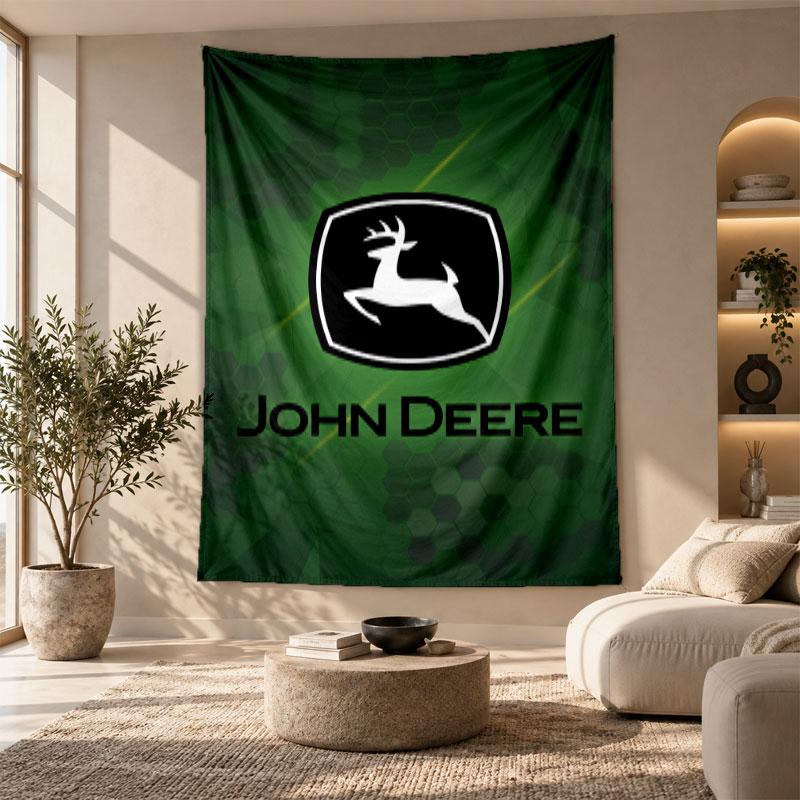 Dekoratives Wandbehang,John Deere Aufgedruckte Wandkunst, Leichter Wandbehang Für Schlafzimmer Hintergrund