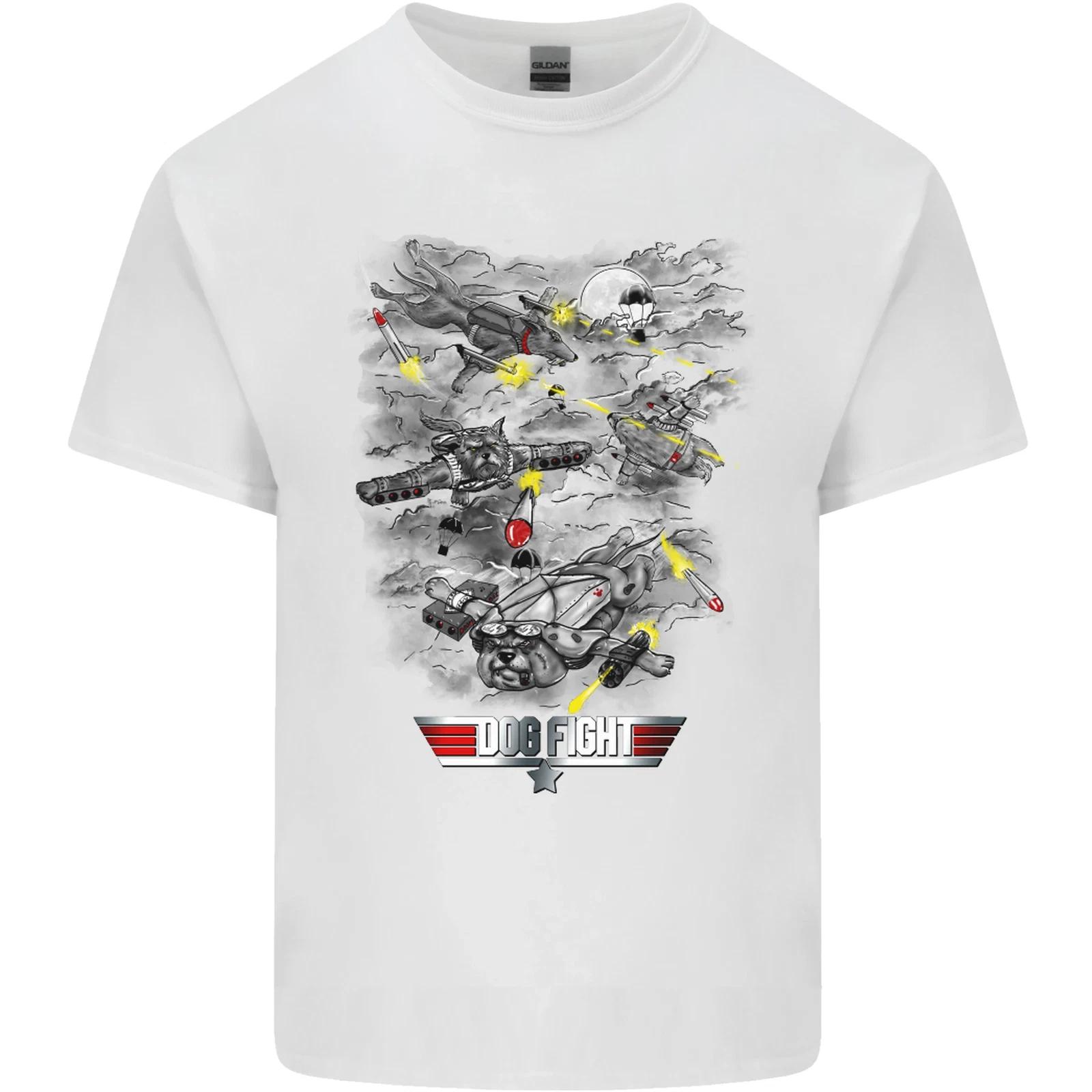 Dog Fight Parody Airforce RAF Funny Kids T-Shirt Childrens S