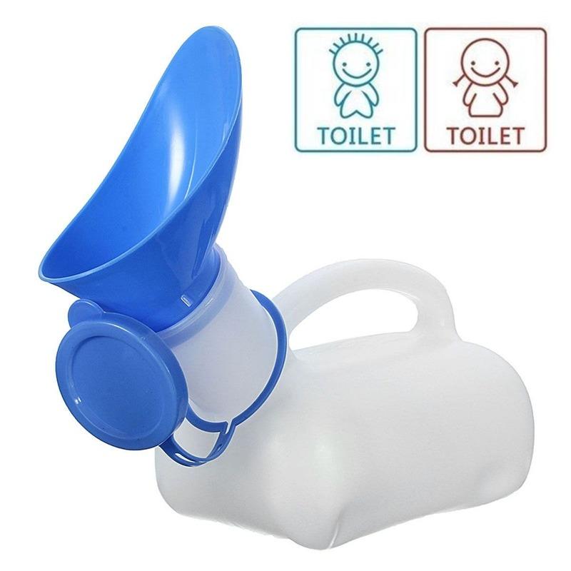 Portable 1L Unisex Female Urinal Toilet Urine Urination Device Bottle Emergency Closestool Outdoor Camping Travel Tool Tent