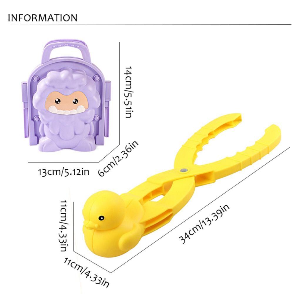 Early Education Dinosaur Snowball Maker Mold Montessori Sand Making Mould Outdoor Winter Toy  Girls