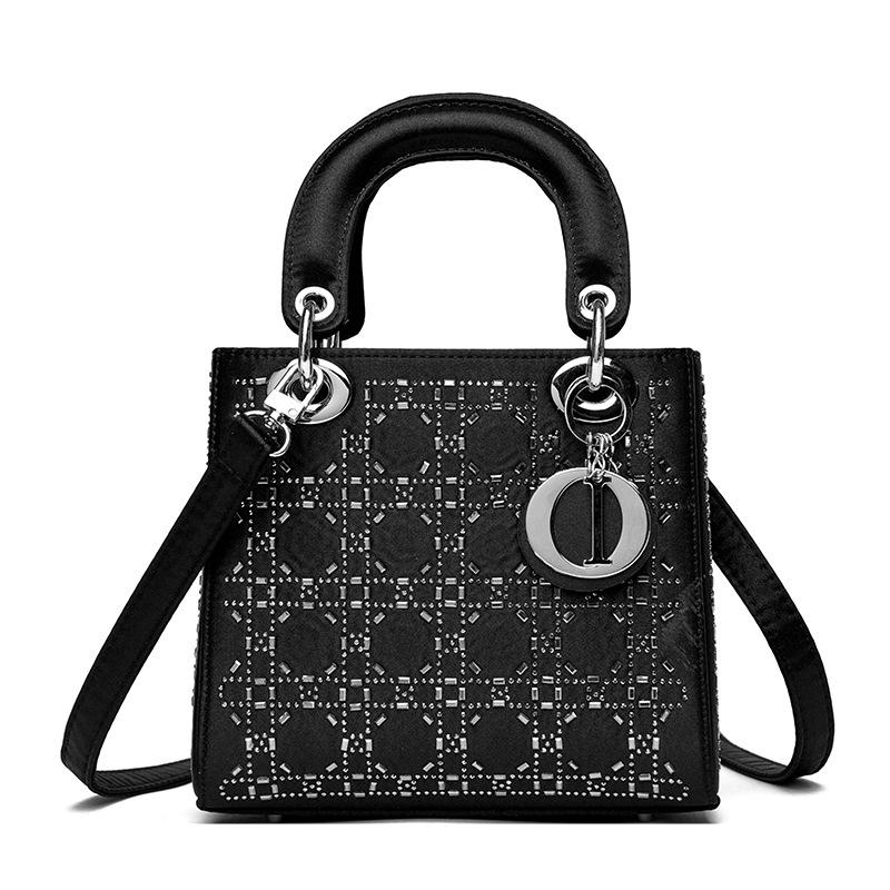 

Высококачественная текстура, легкая роскошь, сумка принцессы Дианы с ромбовидным узором, сумка через плечо и сумка на одно плечо small