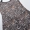 Spring Fashion Women's Dress Socialite Ethos Elegant Slim Leopard Print Halter Dress