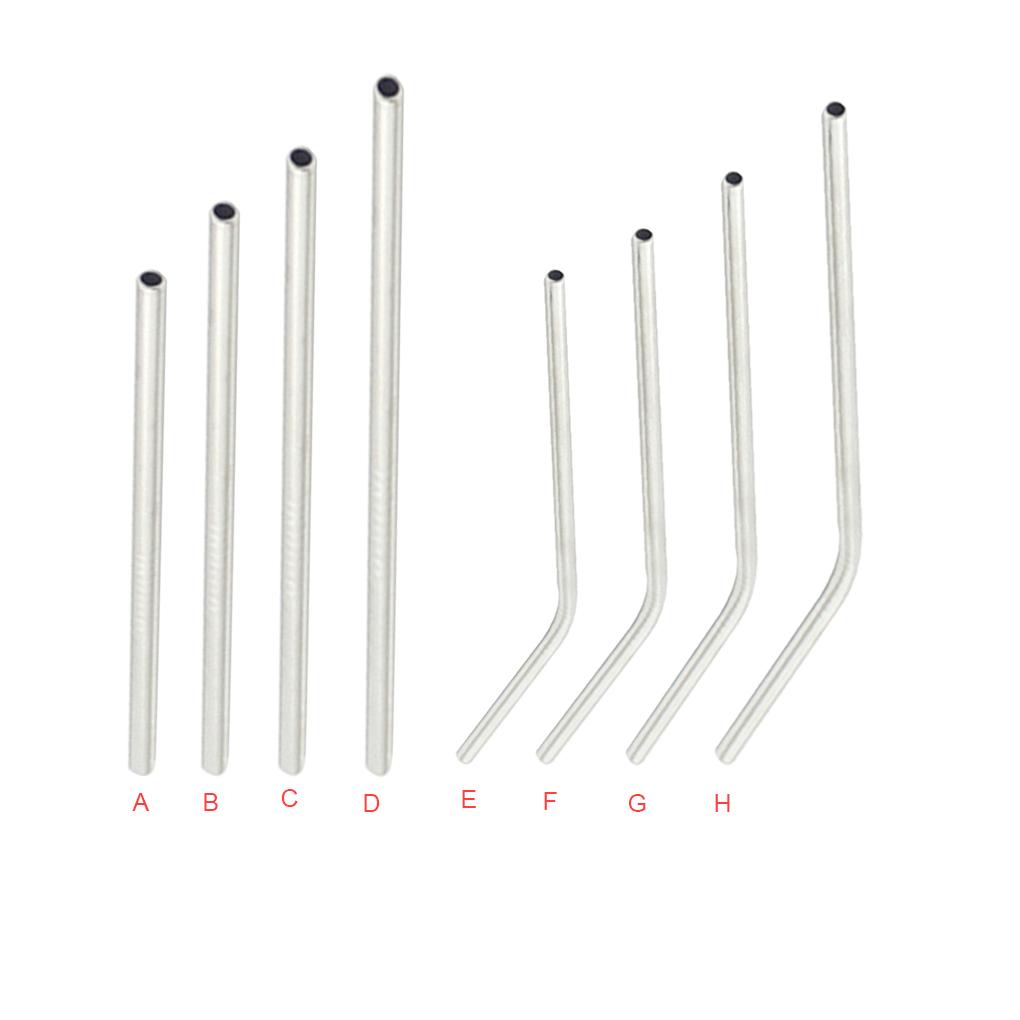 Stainless Steel Straws Metal Straw Bendy Straight Practical Bar Accessories Travel Utensils Dinner for Beverage Water